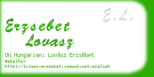 erzsebet lovasz business card